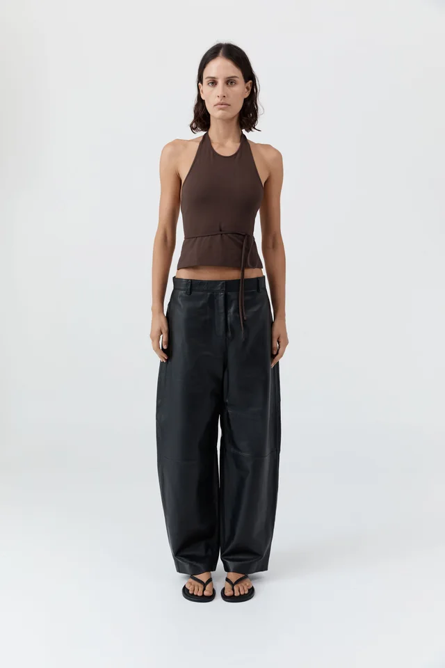 St Agni Soft Jersey Halter Top - Liqueur from St. Agni, photo 1 of 1