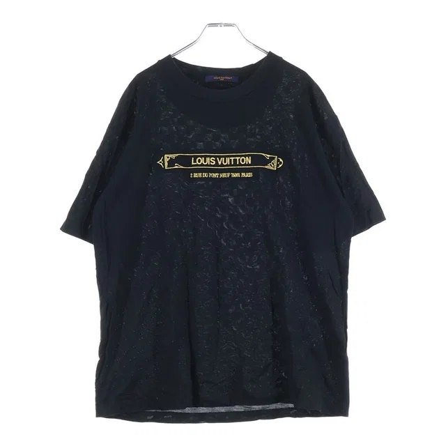 Louis Vuitton 25 AW Embellished Damier Piquet Crew Neck Short Sleeve T-Shirt from The Reluxe