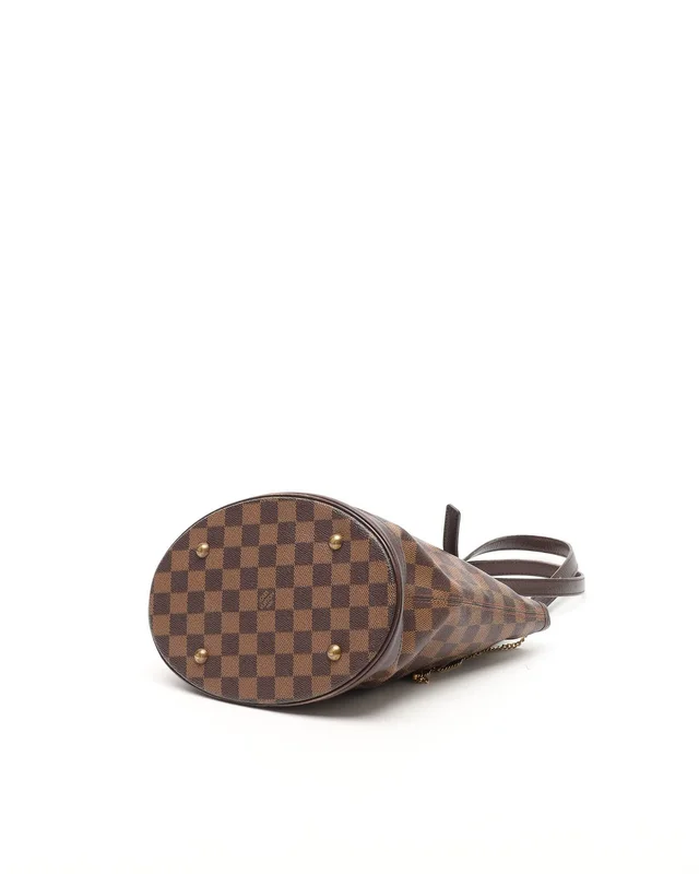 Louis Vuitton Damier Ebene Marais Bucket Bag in Brown Canvas from A Retro Tale, photo 4 of 12