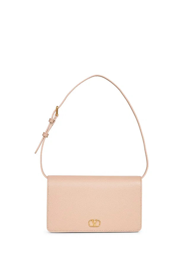 Valentino Garavani Shoulder Bag — Beige Calf Leather in Beige Calfskin from HEWI
