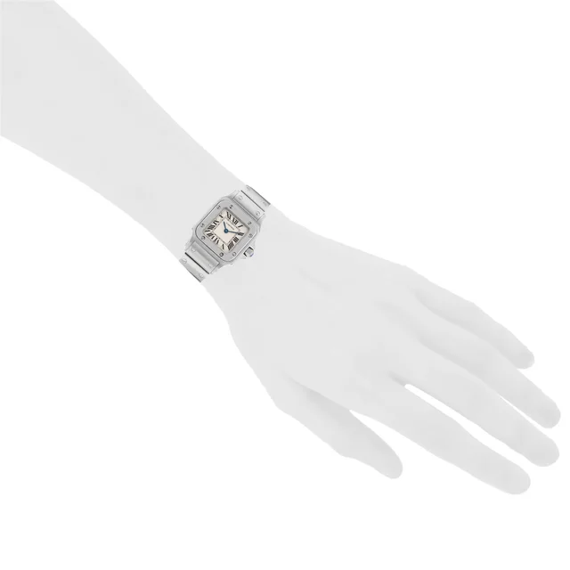 Santos small model watch in steel, Ref: Cartier - 1565, circa 2000 from Collector Square, photo 3 of 3