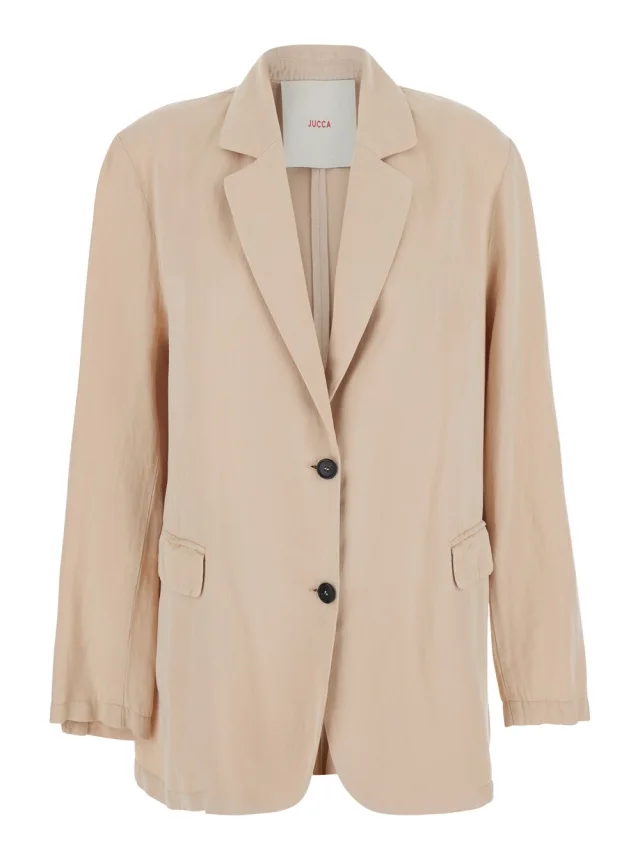 Jucca Beige Single-breasted Jacket with Notched Revers for Women in Beige from Gaudenzi Boutique, photo 1 of 1
