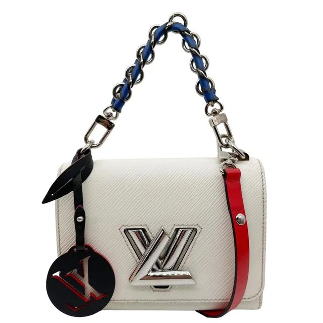 Louis Vuitton Twist PM Braided Handle Epi Leather Shoulder Bag White in White Leather from Dallas Designer Handbags