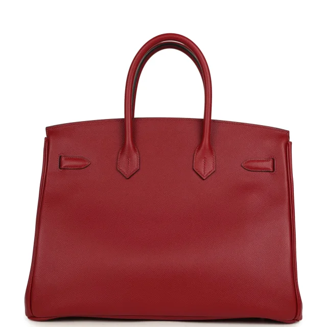 Hermès Birkin 35 Rouge Grenat Epsom Palladium Hardware in Red Epsom leather from Madison Avenue Couture, photo 4 of 9