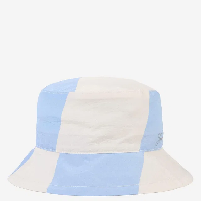 Jacquemus Acu00812aw00753 Striped Polyamide Bucket Hat — Blue in Blue from HEWI