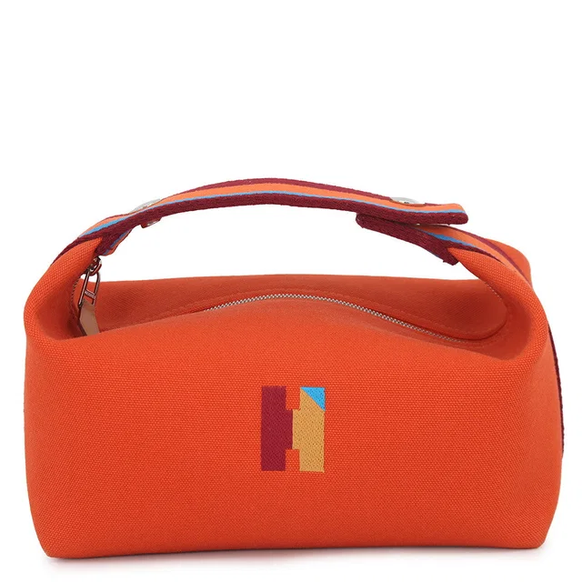 Hermès Brid-a-Black H Pavilion Orange・Feu Canvas Size PM in Black Canvas from GALLERY RARE