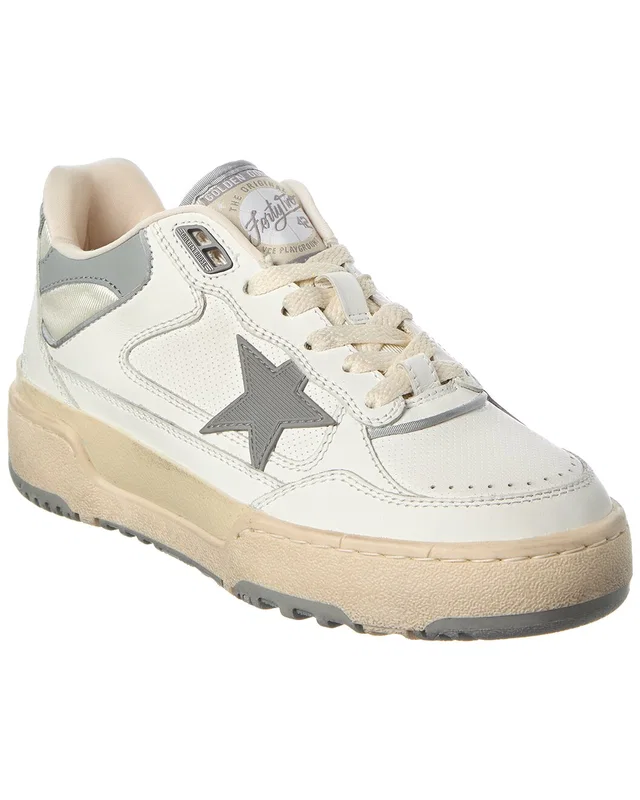 Golden Goose Forty2 Leather Sneaker in White, image 1 of 1 from Gilt