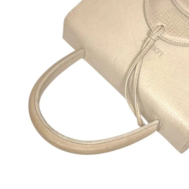 Loewe Barcelona Leather Handbag in Beige Calfskin from LuxUness, photo 5 of 8