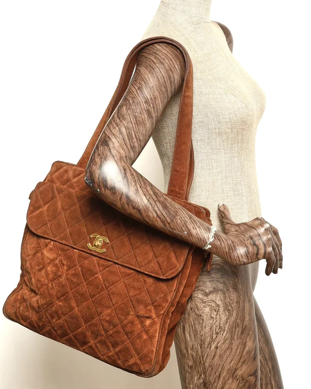 Chanel CC Suede Tote Bag in Suede from A Retro Tale, photo 10 of 10