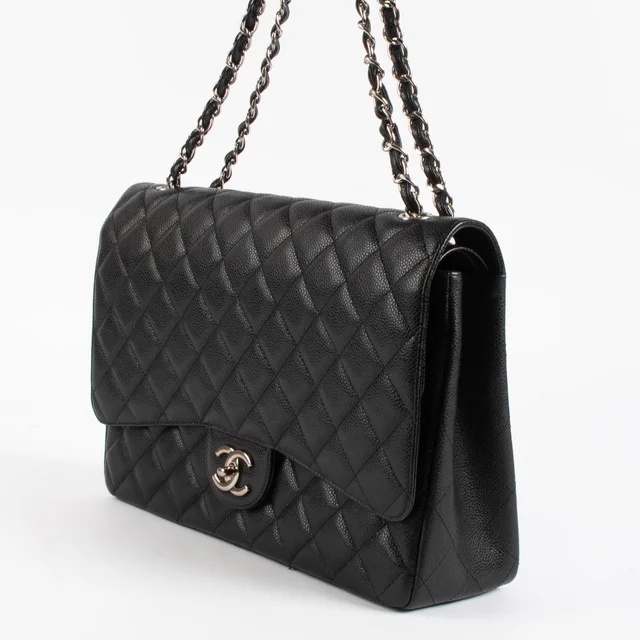 Chanel Black Caviar Maxi Classic Bag in Black Caviar leather from Labellov, photo 3 of 9