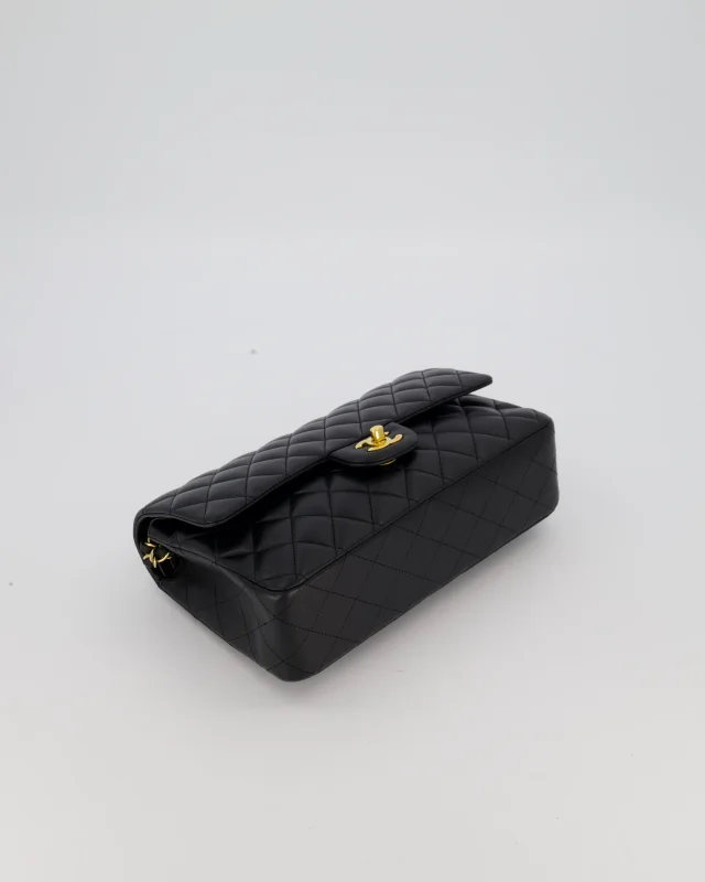 Chanel Medium Classic Double Flap Bag in Black Lambskin from Sellier, photo 17 of 19
