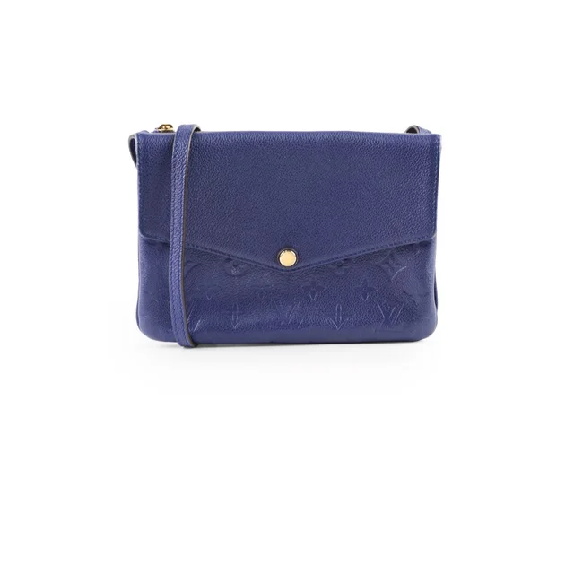 Louis Vuitton Twice Bag Navy Blue Empreinte in Navy from The Purse Affair