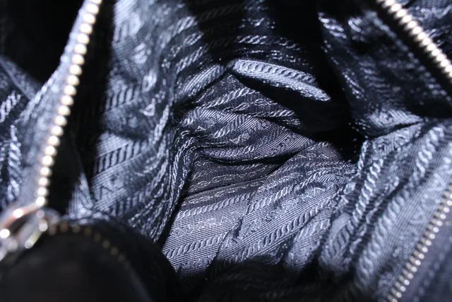 Prada Black Leather Shopper Tote Bag in Black Leather from Bagriculture