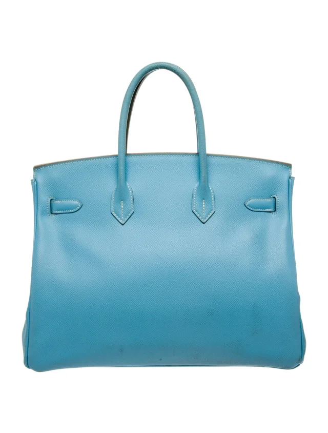 Hermès Epsom Candy Birkin 35 in blue Epsom leather from The RealReal, photo 4 of 6