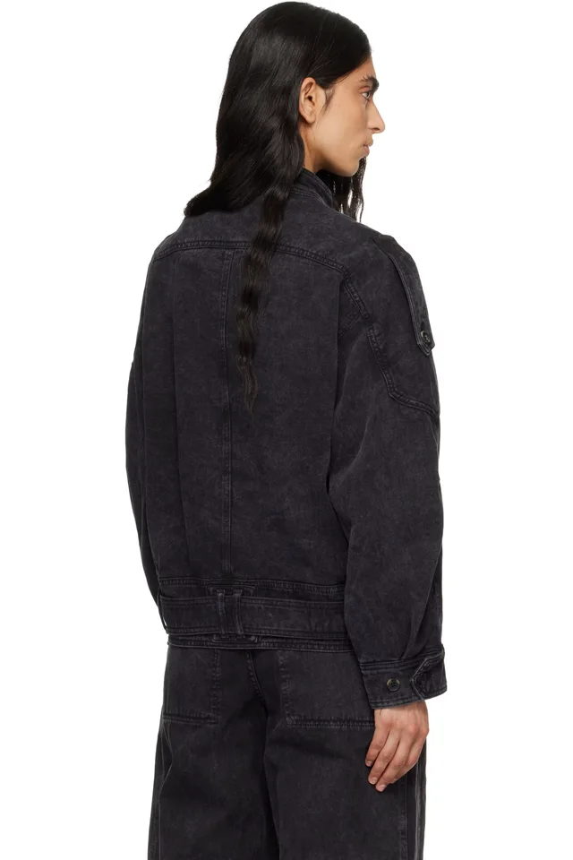 Isabel Marant Black Isalya Denim Jacket, photo 3 of 4 from SSENSE