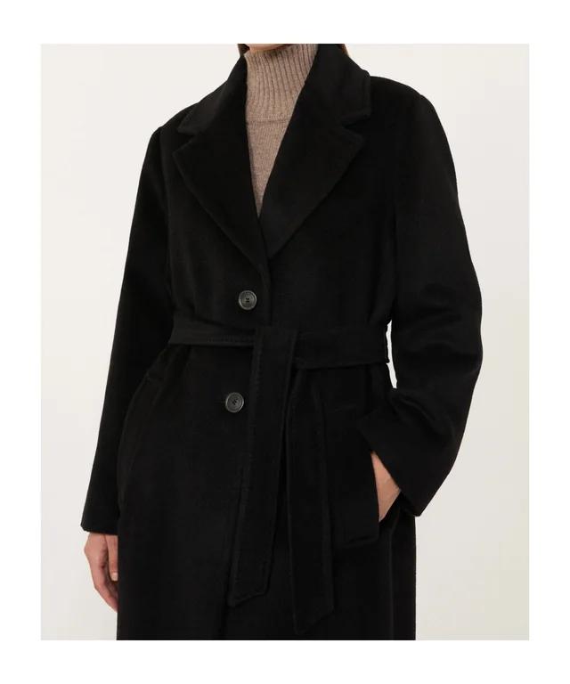 Weekend Max Mara Wool and alpaca teddy long coat - Black, photo 5 of 5 from SENSER