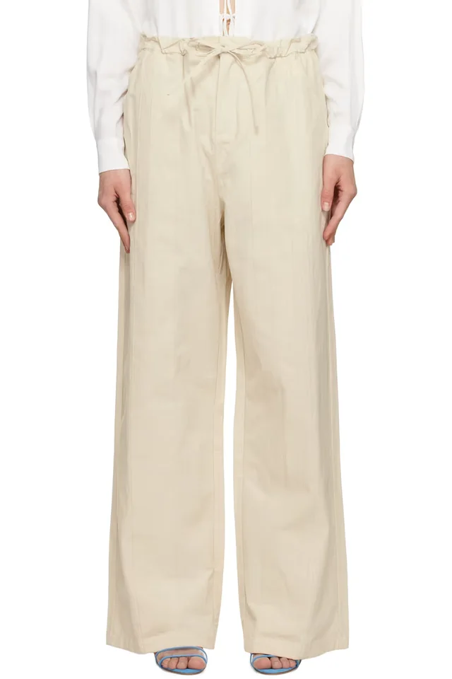 Christopher Esber Off-White Multi Paneled Trousers, image 1 of 1 from SSENSE