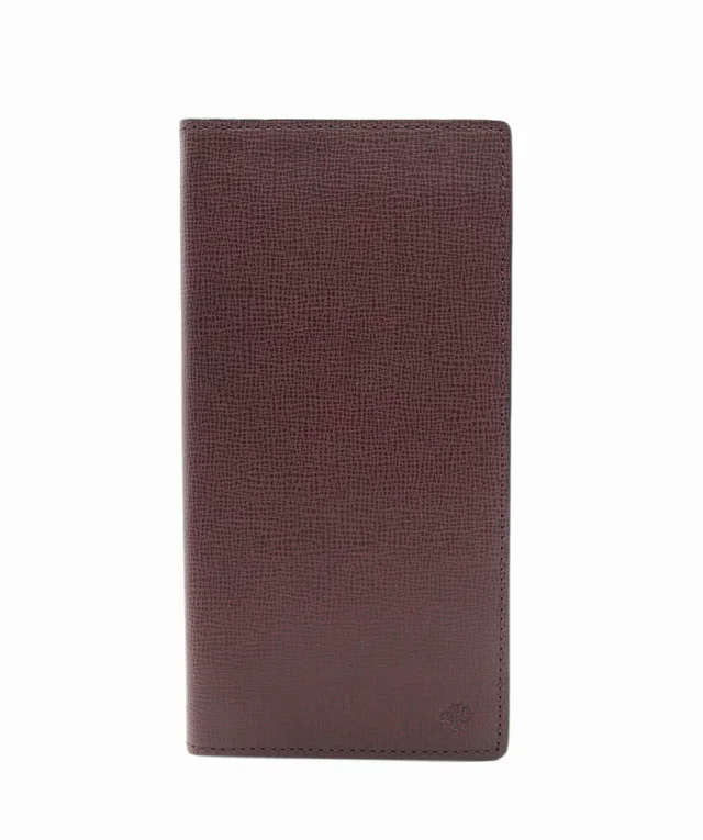 Mulberry Long Wallet Cardholder Oxblood Leather with Grain in Burgundy Leather from Luxury Promise