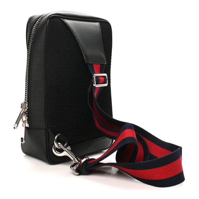 Gucci GG Supreme Monogram Web Belt Bag Black Grey in Black Coated canvas from FASHIONPHILE, photo 3 of 10