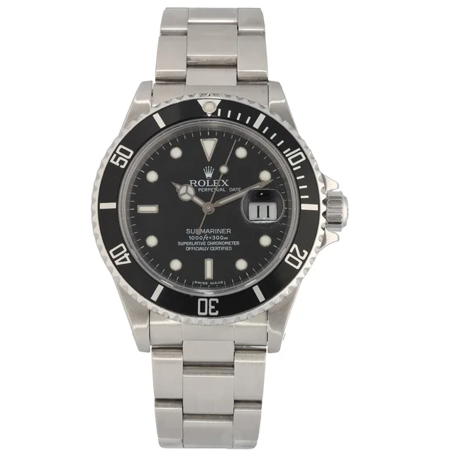 Rolex Submariner 16800 40mm Stainless Steel Watch from H&T