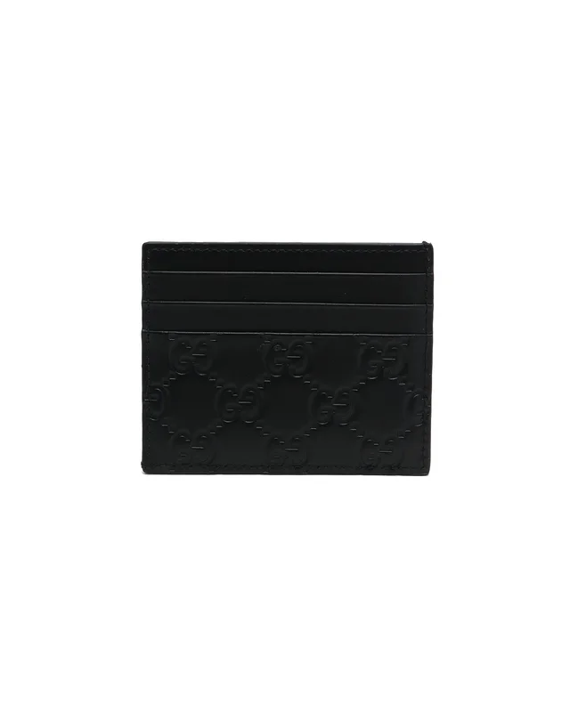 Gucci GG Emblem Card Holder in Leather from A Retro Tale, photo 2 of 5