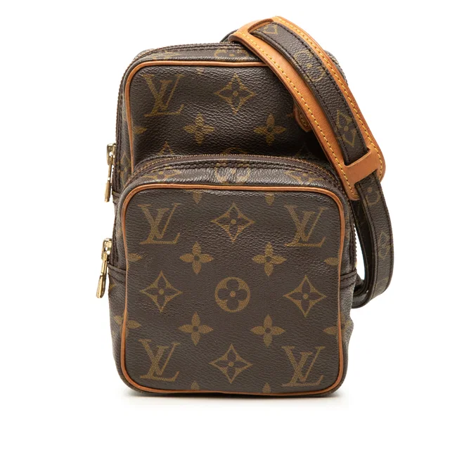 Brown Louis Vuitton Monogram Mini Amazone Crossbody Bag in Brown Coated canvas from Designer Revival