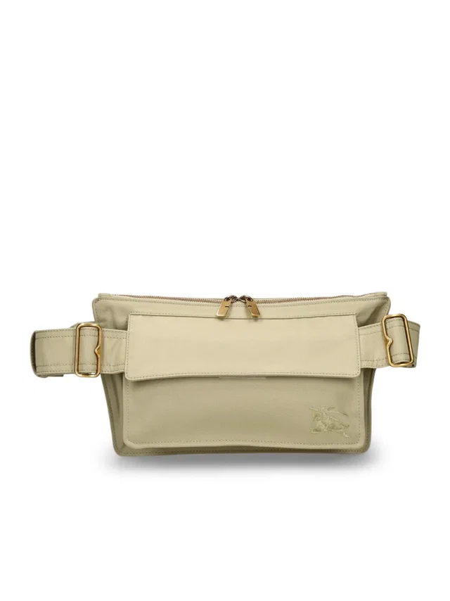 Burberry Trench Gabardine Logo Belt Bag — Green Textile in Green from HEWI