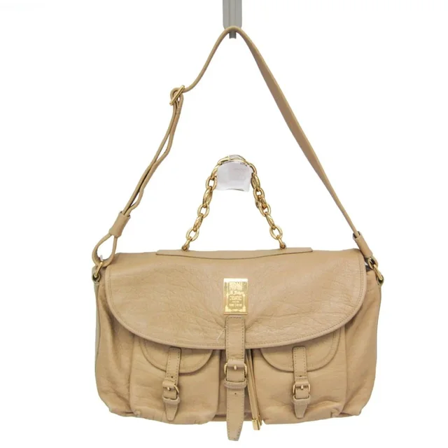 Bvlgari Chain Handle Flap Women's Leather Shoulder Bag Light Beige in neutral|white Leather from Grailed