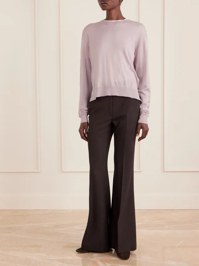 JIL SANDER Cashmere, wool and silk-blend sweater in Pink, photo 2 of 2 from NET-A-PORTER (Canada)