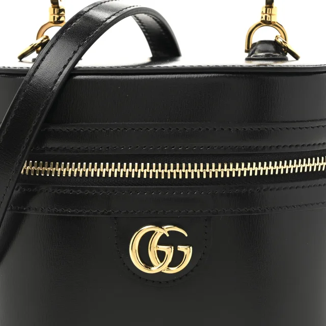 Gucci Mini Bamboo Top Handle Shoulder Bag Black in Black Calfskin from FASHIONPHILE, photo 8 of 10