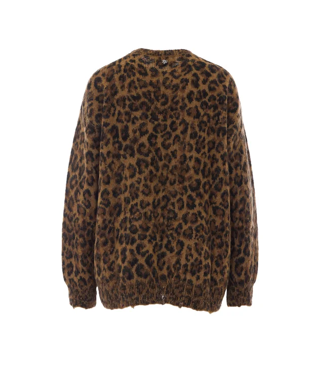 Aniye By Felly Leopard-Pattern Knitted Sweater, photo 2 of 4 from SENSER