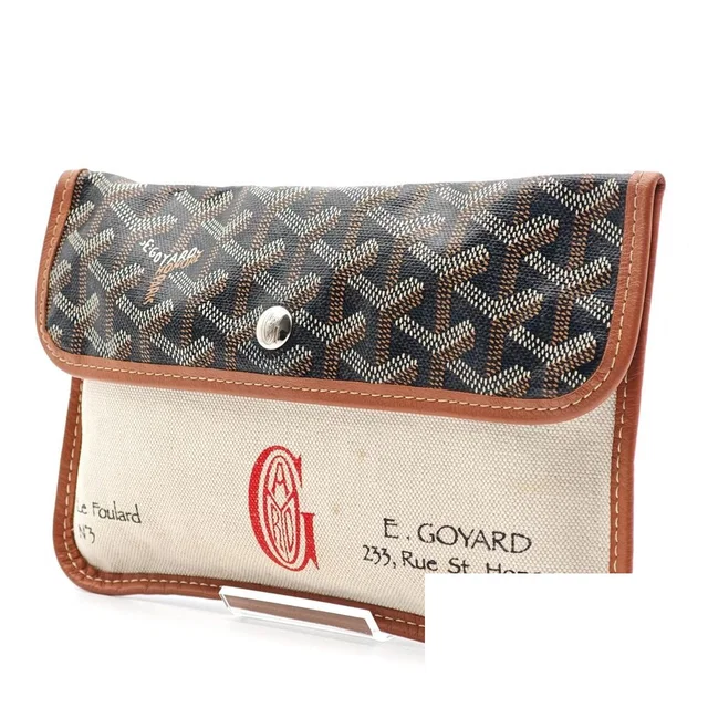 Goyard Canvas Clutch in Canvas from The Reluxe