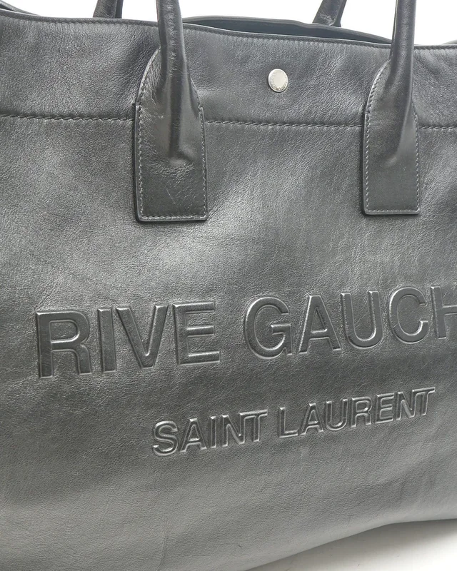 Saint Laurent Rive Gauche Tote Bag in Leather from A Retro Tale, photo 6 of 12