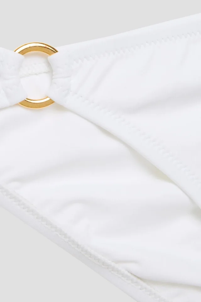Melissa Odabash Caracas Low-Rise Bikini Bottoms in White, photo 4 of 4 from THE OUTNET