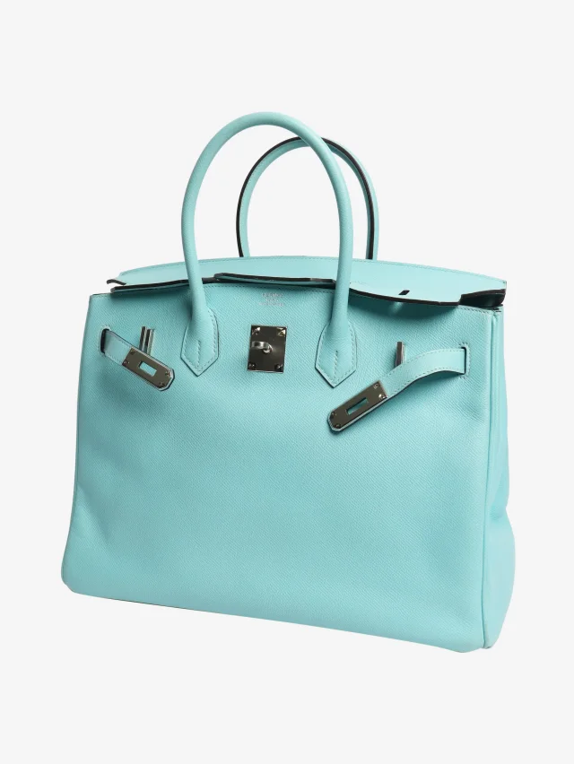 Hermès Atol blue birkin 35 in epson in Blue Leather from Sign of the Times, photo 5 of 9
