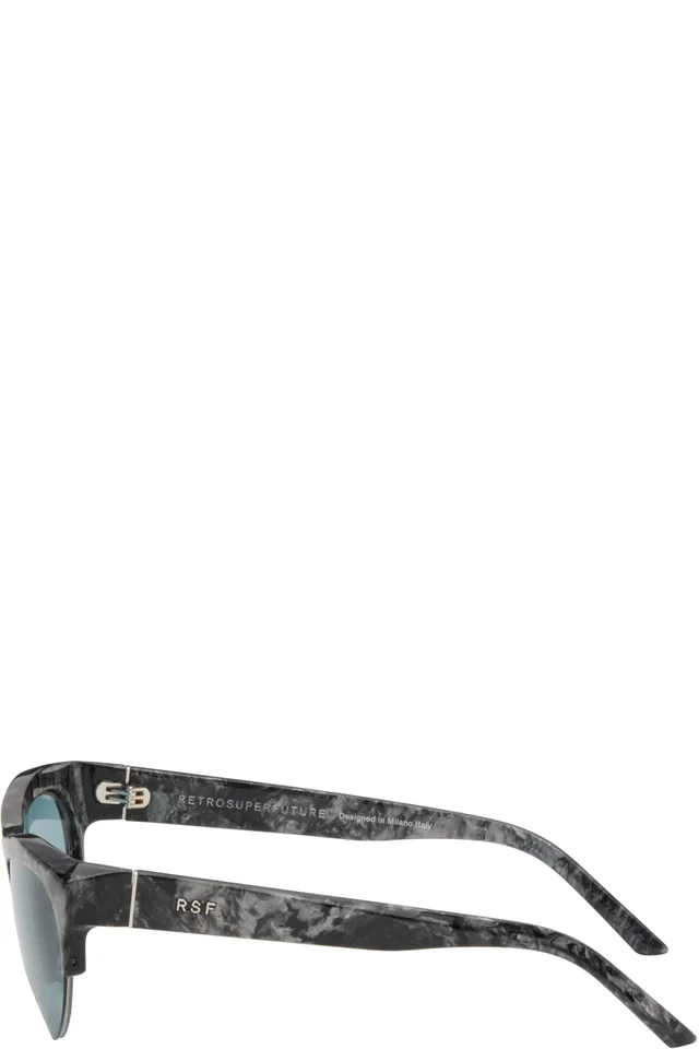 RETROSUPERFUTURE Gray Ora Sunglasses, photo 3 of 4 from SSENSE