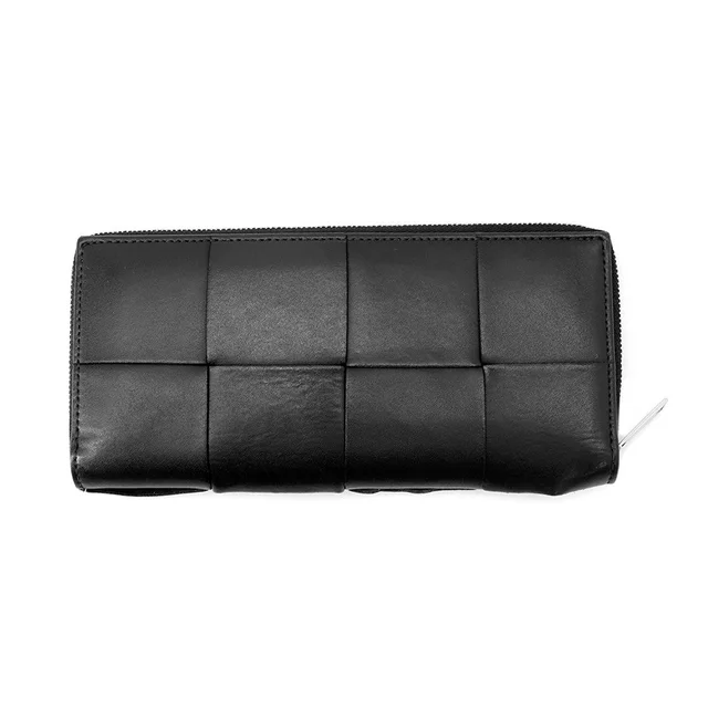 Bottega Veneta Maxi INTRECCIATO Cassette Slim Zip-Around Wallet Black708612VBWD28803 Lambskin in Lambskin from GALLERY RARE, photo 3 of 3