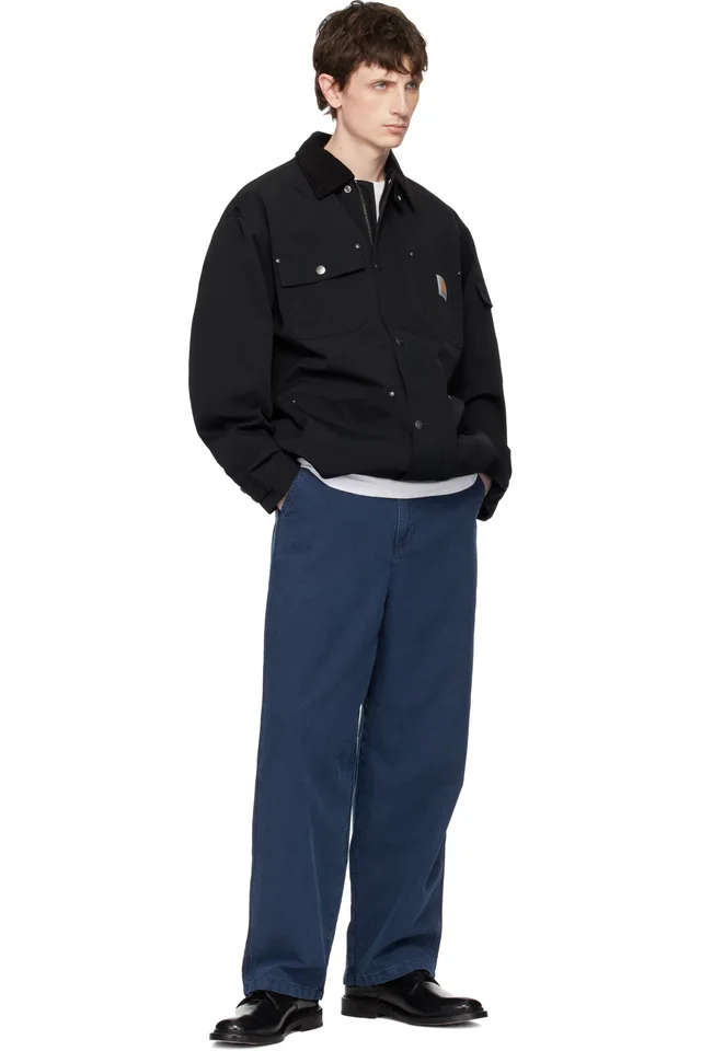 Carhartt Work In Progress Blue Parrish Corduroy Trousers, photo 4 of 4 from SSENSE