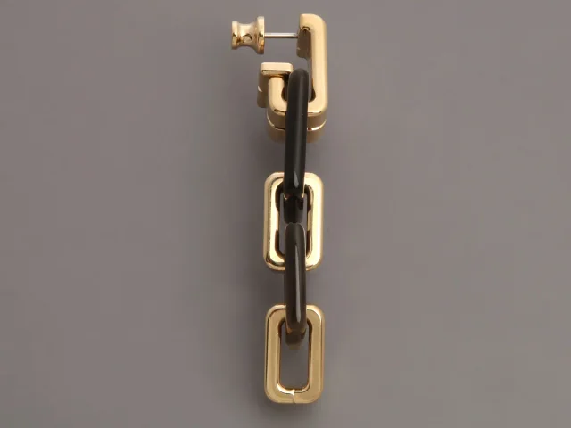 Hermès Horn Etrivière Earrings from Ann's Fabulous Finds, photo 4 of 6