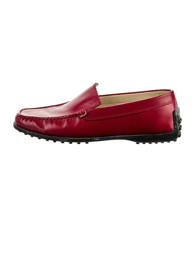 Tod's Women's Red Leather Driving Loafers in red Leather from Poshmark