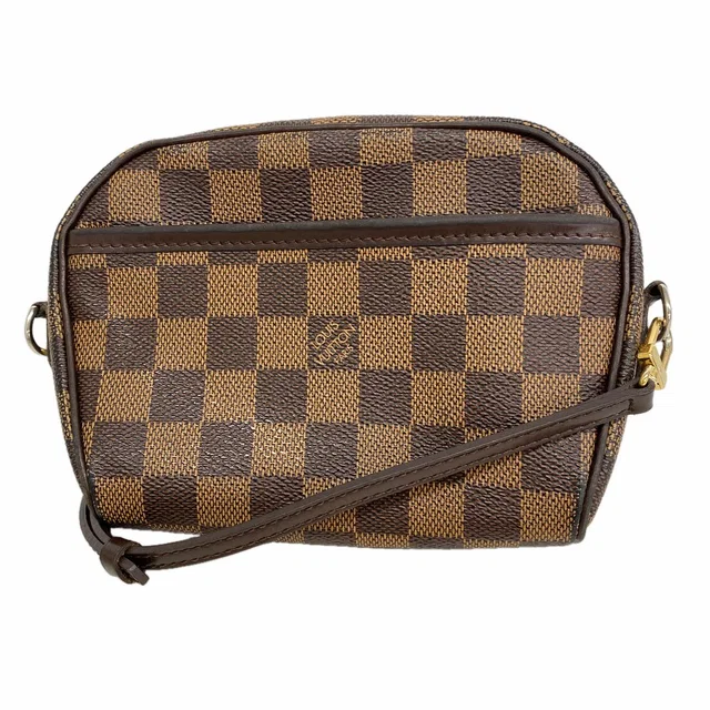 Louis Vuitton Shoulder Bag Damier Pochette Ipanema Ebene in Brown from The Reluxe