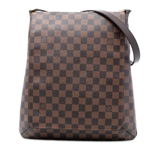 Brown Louis Vuitton Damier Ebene Musette Salsa GM Crossbody Bag in Brown Canvas from Designer Revival