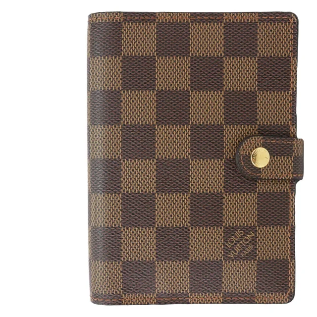 Louis Vuitton Agenda Damier Ebene Planner Cover Brown in Brown Canvas from Dallas Designer Handbags