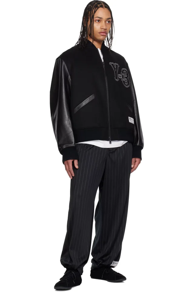 Y-3 Black Basketball Track Pants, photo 4 of 4 from SSENSE