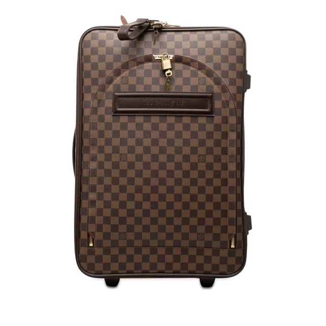 Brown Louis Vuitton Damier Ebene Pegase Legere 55 Travel Bag in Brown Canvas from Designer Revival, photo 1 of 1