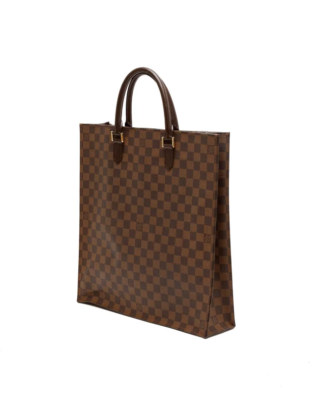 Louis Vuitton Damier Ebene Sac Plat Bag in Brown Canvas from A Retro Tale, photo 2 of 9