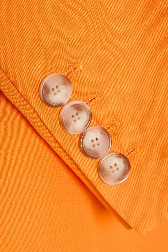 Stella McCartney Double-Breasted Slub Woven Blazer, photo 3 of 3 from THE OUTNET