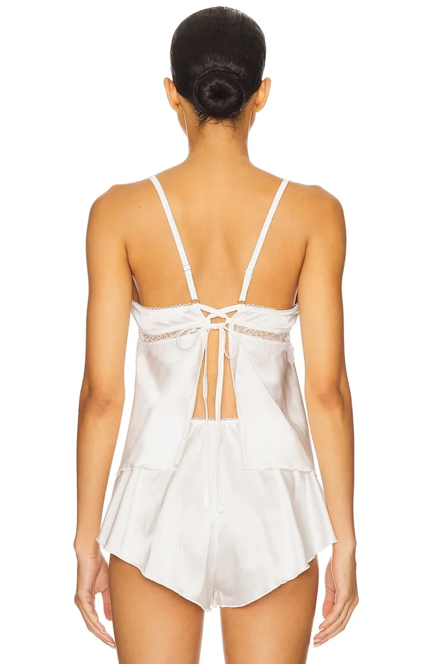 KAT THE LABEL Rae Camisole in Ivory, photo 3 of 4 from REVOLVE (Canada)