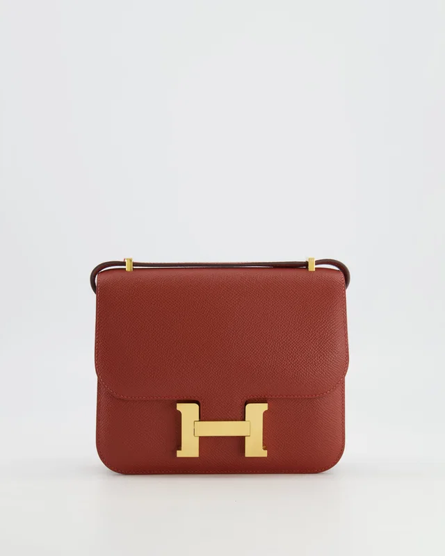 Hermès Constance III 18 Miroir Bag in Red Epsom leather from Sellier