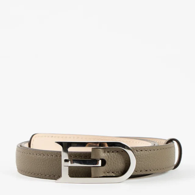 Delvaux Taupe Sellier Leonce 20 Belt Size 75 in Taupe from Labellov